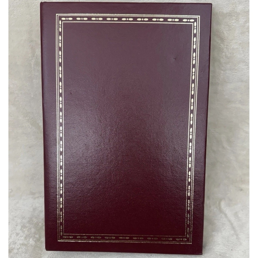 Thompson Unused Genuine Bonded Leather Photo Album Burgundy 3 Ring Vintage